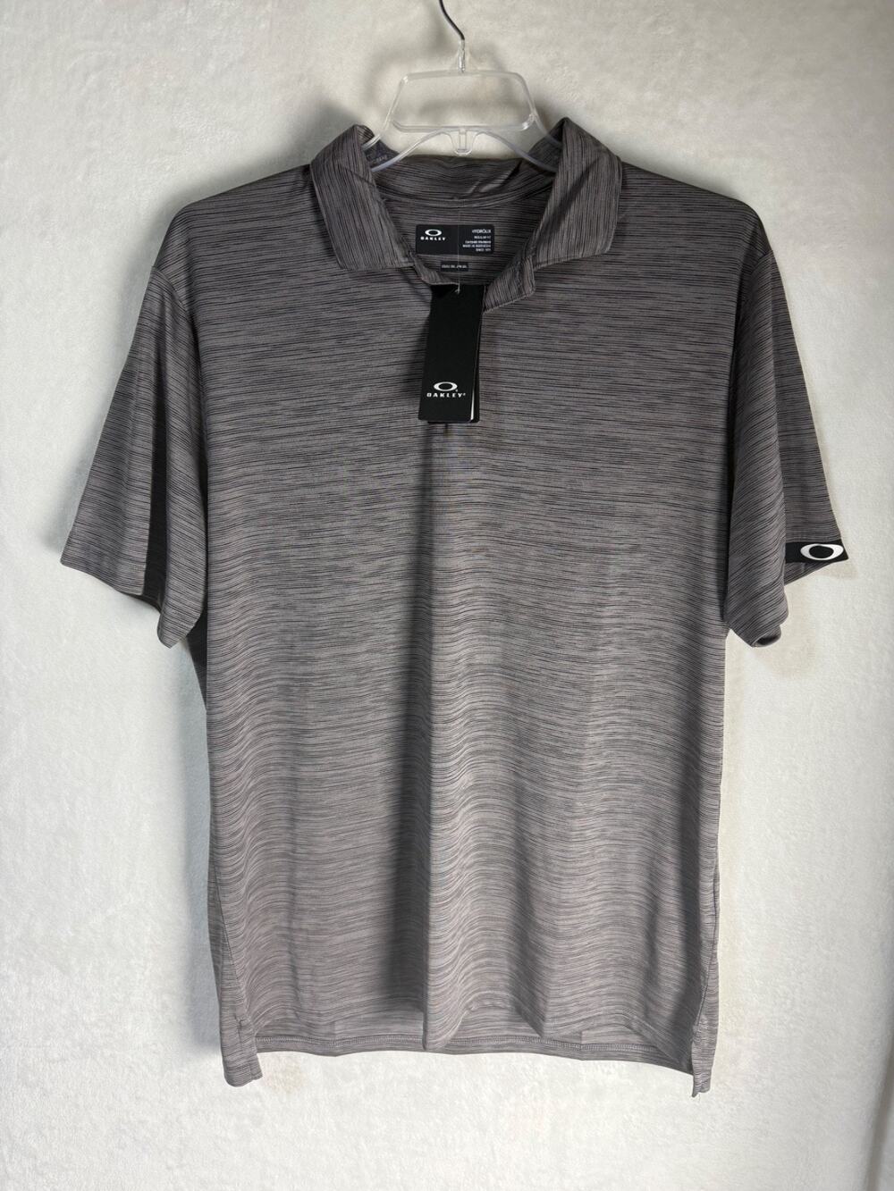 Oakley Hydrolix Gravity Pro Mens Performance Stretch Gray Polo Shirt XXL *NWT